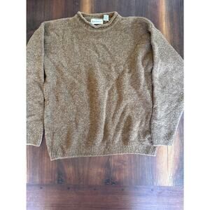 Barry Bricken Wool Sweater, Brown, Size Large